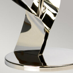 Elstead Lighting Ribbon 1Lt Table Lamp Finish: Polished Nickel Wired: 1X60W E27 220-240V 50Hz - thumbnail 4