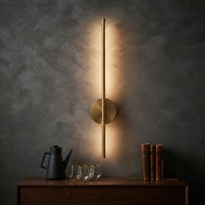 1Pc 60Cm Gold Led Wall Light Battery Not Include - image 1