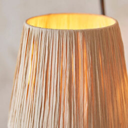 Loops Elegant 2 Pack Of 1560mm Tall Floor Lamps In Matte Black And Natural Raffia - thumbnail 7