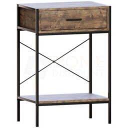 Lassic Vida Designs Brooklyn Dark Wood 1 Drawer Console Table With Undershelf - thumbnail 8