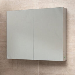 Plum&clay Marvel Bathroom Double Mirrored Wall Cabinet (H)703mm (W)900mm - thumbnail 4