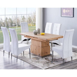 Furniture in Fashion Elgin Extending Wooden Coffee In To Dining Table In Sonoma Oak - thumbnail 8