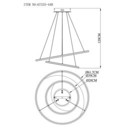 Luminosa Lighting Luminosa Umbra Pendant Ceiling Light Silver Colored 2X Led Dimmable 2700-6500K Remote Control Timer - thumbnail 8