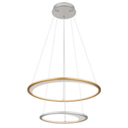 Luminosa Lighting Luminosa Umbra Pendant Ceiling Light Silver Colored 2X Led Dimmable 2700-6500K Remote Control Timer - thumbnail 7