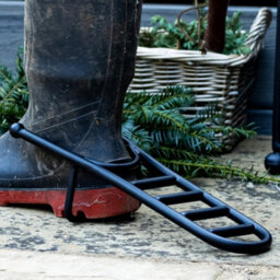 Dibor Traditional Style Iron Outdoor Garden Black Boot Jack Shoe Scraper H7 X L35.5 X D11.5Cm