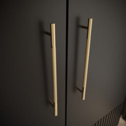 Arte Manhattan Iii Modern Spacious Hinged Door Wardrobe W2000mm H2370mm D470mm - Chic Black, 4 Doors, 20 Shelves - thumbnail 3