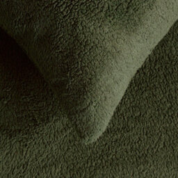 Ohs 4 Pack Teddy Fleece Pillowcase Cover Bedding Set Thermal - Woodland Green - thumbnail 3