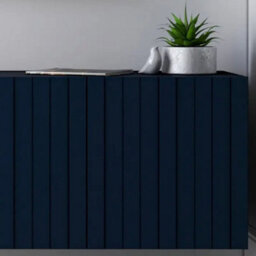 Heze Furniture Elpis Glamour Tv Sideboard 220 Cm Tv Unit Navy Matt / Copper Frame - thumbnail 6