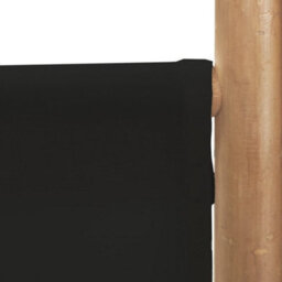 Berkfield Folding 4-Panel Room Divider 160 Cm Bamboo And Canvas - thumbnail 8