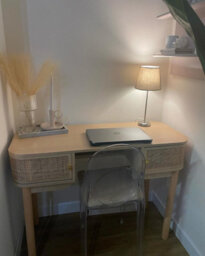 Nordlys 2-Door Wood And Rattan Desk Classic Style Bedroom - thumbnail 5