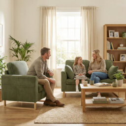 Homcom Armchair With Metal Legs And Spring Dark Green - thumbnail 8
