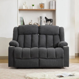 Sheridan 2 Seat Recliner Sofa With Cup Holders - Cream
