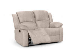 Fabric Beige 2 Seater Recliner Sofa Varesa - thumbnail 4