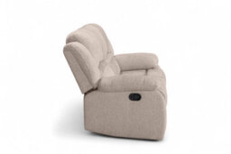 Fabric Beige 2 Seater Recliner Sofa Varesa - thumbnail 5
