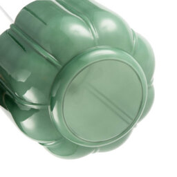 Happy Homewares Emerald Green Traditional Pendant Ceiling Lamp Shade With Deep Grooves - thumbnail 4