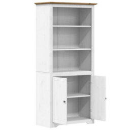 Vidaxl Bookcase Bodo White And Brown 80X40X172 Cm Solid Wood Pine Bookcases - thumbnail 4