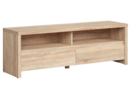 Arte Kaspian Oak Sonoma Media 144Cm Tv Cabinet - 2-Drawer Console With Open Shelf - thumbnail 1