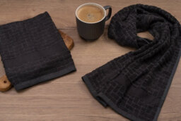Cuisinart Professional Charcoal Rectangle Bamboo Cotton Sculpted Tea Towel 40 X 70Cm Pack Of 2 - thumbnail 7