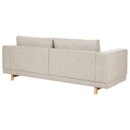 Beliani Sofa 3 Seater Nivala Fabric Light Beige - thumbnail 5