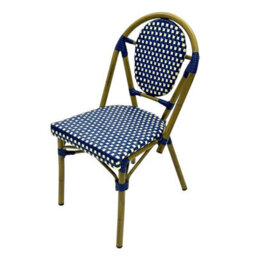 Blue Paris Bistro Chairs Cafe & Garden Chair Be Furniture - thumbnail 2