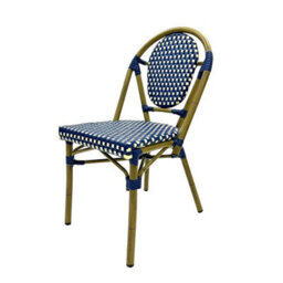 Blue Paris Bistro Chairs Cafe & Garden Chair Be Furniture - thumbnail 3