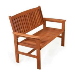 Traditional Wooden Garden Bench - Weather Resistant 2-Seater 1.2M Wooden Garden Furniture - thumbnail 2