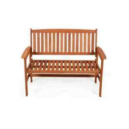 Traditional Wooden Garden Bench - Weather Resistant 2-Seater 1.2M Wooden Garden Furniture - thumbnail 7