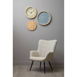 Orsina Rustic Natural Wood Effect Wall Clock, Contemporary Wall Clock, Precised Time Keeping  Wall Clock For Outdoor - thumbnail 3