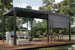 Dirty Pro Tools Veranda Pergola Aluminium Shutter Roof Garden 3M X 4M Louvered