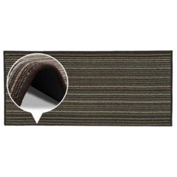 Jvl Arona Machine Washable Latex Backed Runner Doormat, 57X150Cm, Brown - thumbnail 6