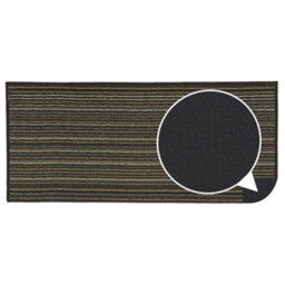 Jvl Arona Machine Washable Latex Backed Runner Doormat, 57X150Cm, Brown - thumbnail 5