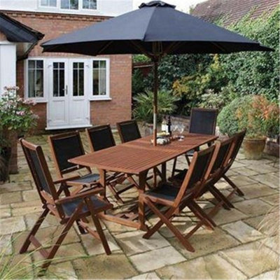 Cheshire 8 Seater Deluxe Bali Garden Furniture Set - image 1