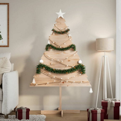 Berkfield Wooden Christmas Tree For Decoration 150 Cm Solid Wood - image 1