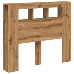 Berkfield Led Headboard Artisan Oak 120X18.5X103.5 Cm Engineered Wood - thumbnail 3