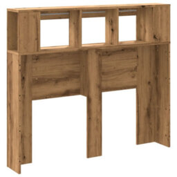 Berkfield Led Headboard Artisan Oak 120X18.5X103.5 Cm Engineered Wood - thumbnail 8