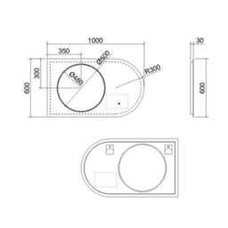 Royal Bathrooms Avalon 1000 X 600mm Led Illuminated Bathroom Mirror - Anti-Fog - thumbnail 5
