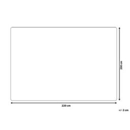 Beliani Blanket Terke 200 X 220 Cm Light Brown - thumbnail 3