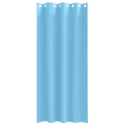 Berkfield Modern Curtains With Curtains 2 Pcs Light Blue 245 X 140 Cm Polyester - thumbnail 4