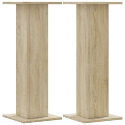 Walplus Speaker Stands 2 Pcs Sonoma Oak 30X30X80 Cm Engineered Wood - thumbnail 2