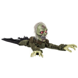 Animatronic Crawling Zombie With Light-Up Eyes And Creepy Sound - thumbnail 3