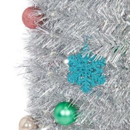 6Ft Trevalli Ice White Led Silver Pop Up Pre-Lit Artificial Christmas Tree - Silver - thumbnail 6