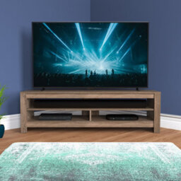 "Avf Calibre Sound 1.4M Tv Stand With Sliding Shelf, For Tvs Up To 65"" - Rustic Sawn Oak" - thumbnail 1