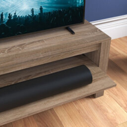 "Avf Calibre Sound 1.4M Tv Stand With Sliding Shelf, For Tvs Up To 65"" - Rustic Sawn Oak" - thumbnail 7