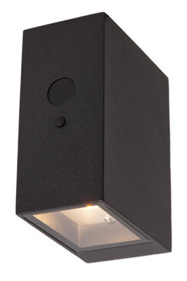 Lucide Bolton Wall Light Outdoor- Solar - Led Dim. 2850K/3150K Ip54 - Day/night Sensor - Black - image 1