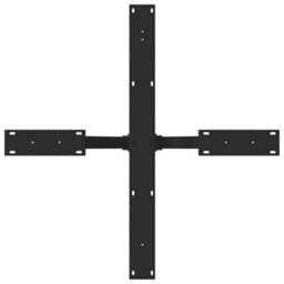 Berkfield Dining Table Leg Spider Shape Black 85X85X(72-73) Cm Steel - thumbnail 5
