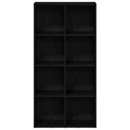 Berkfield Elegant Bookcase Black Oak 66X30X130 Cm Engineered Wood - thumbnail 5
