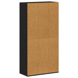 Berkfield Elegant Bookcase Black Oak 66X30X130 Cm Engineered Wood - thumbnail 7