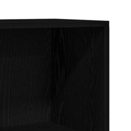 Berkfield Elegant Bookcase Black Oak 66X30X130 Cm Engineered Wood - thumbnail 9