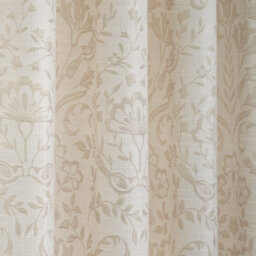 Curtina Marple Woven Jacquard Thermal Pair Of Natural Eyelet Curtains - thumbnail 3