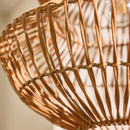 Dibor Traditional Rattan Pot Bellied Easy Fit Decor Ceiling Shade H29 X D29Cm - thumbnail 4